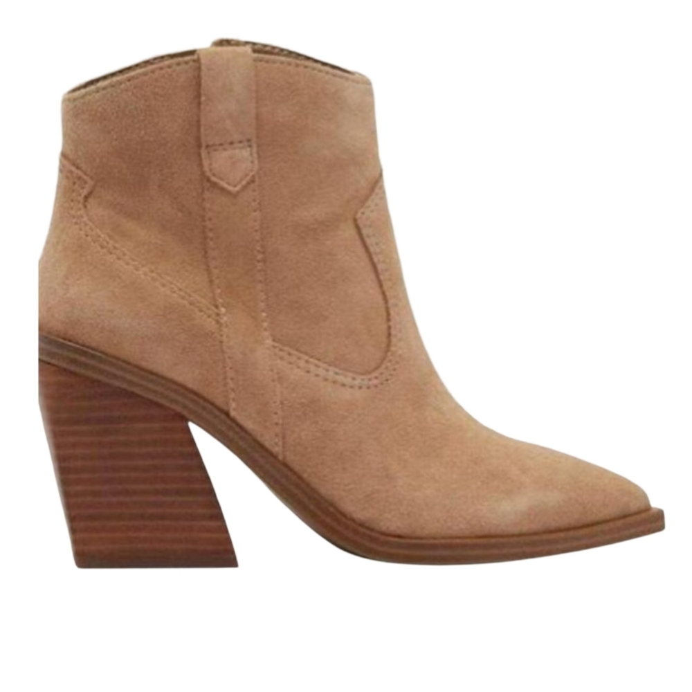 Vince Camuto Gredile Suede Western Ankle Bootie 9.5 - Picture 4 of 11